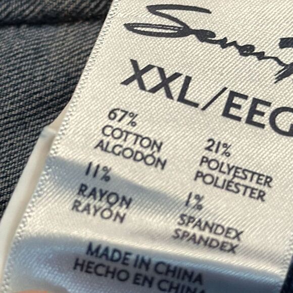 Seven7 Women’s Button up Jean Jacket size xxl - Picture 7 of 8